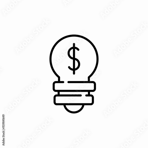 money earning idea icon sign vector