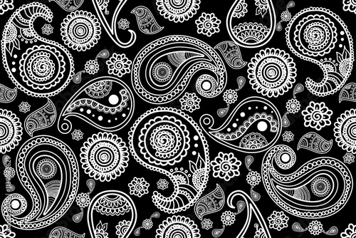 seamless pattern with paisley