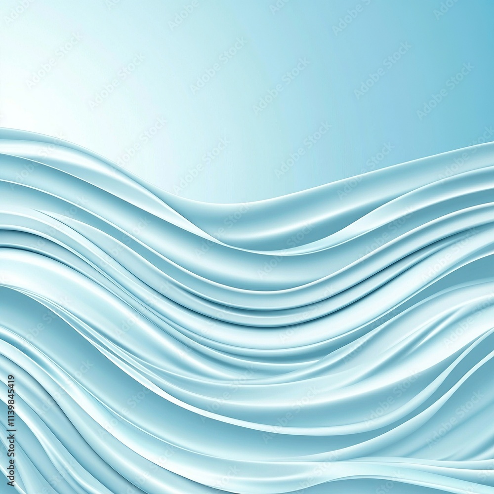 Fototapeta premium Soft ripple pattern in light blue tones,