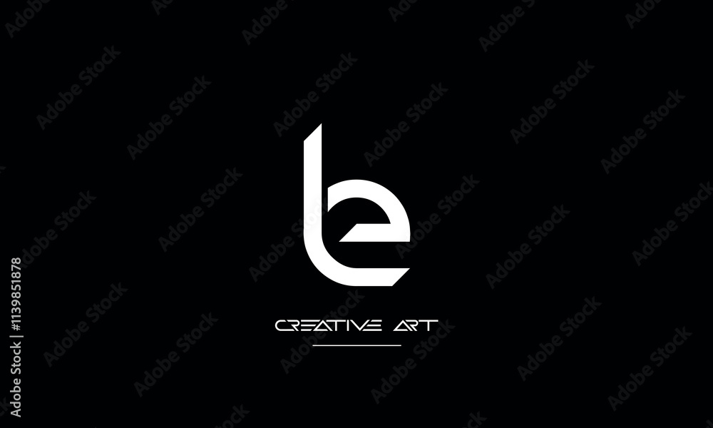 LE, EL, L, E abstract letters logo monogram LE, EL, L, E abstract letters logo monogram