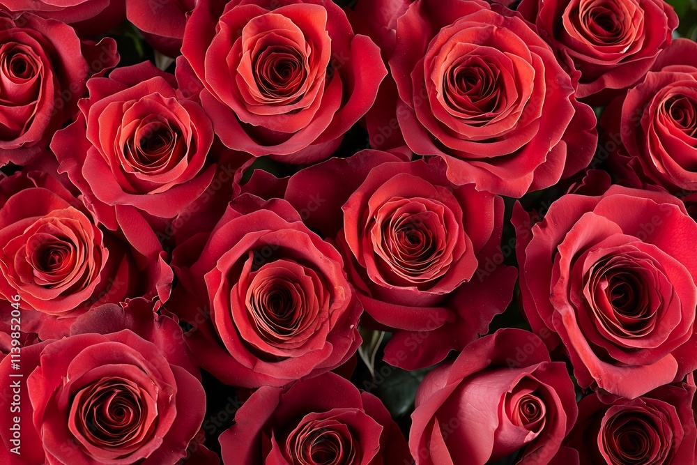 Elegant Crimson Roses Bathed in Radiant Light in Tranquil Greenhouse Setting Elegant Crimson Roses Bathed in Radiant Light in Tranquil Greenhouse Setting