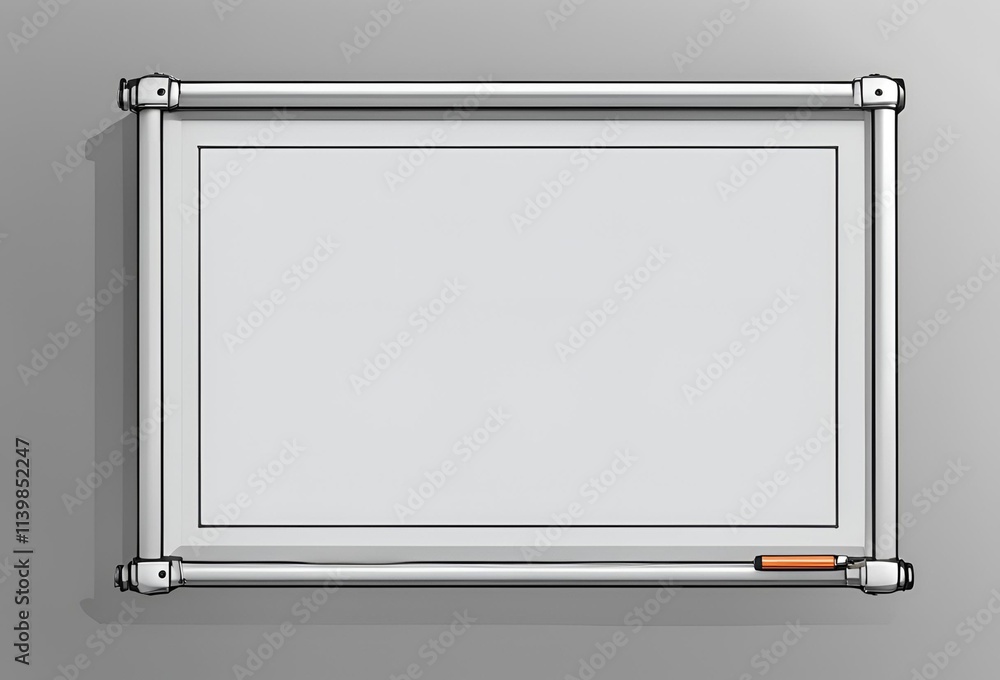 空白のホワイトボードのイラスト 空白のホワイトボードのイラスト