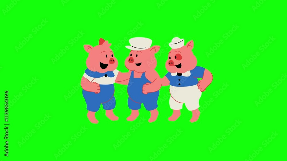 pig cartoon animation . pig icon animation. animation on transparent background. pig cartoon animation . pig icon animation. animation on transparent background.