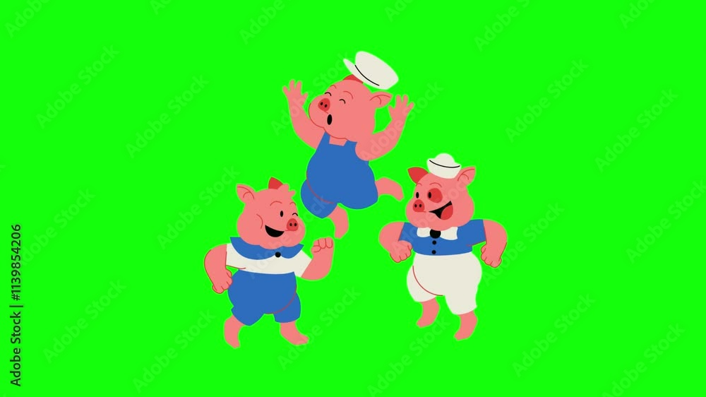 pig cartoon animation . pig icon animation. animation on transparent background. pig cartoon animation . pig icon animation. animation on transparent background.