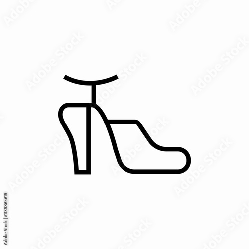 fashion woman shoes hills icon sign vector