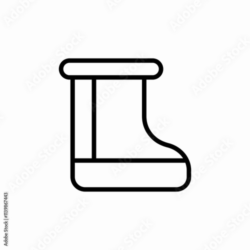 winter boots icon sign vector