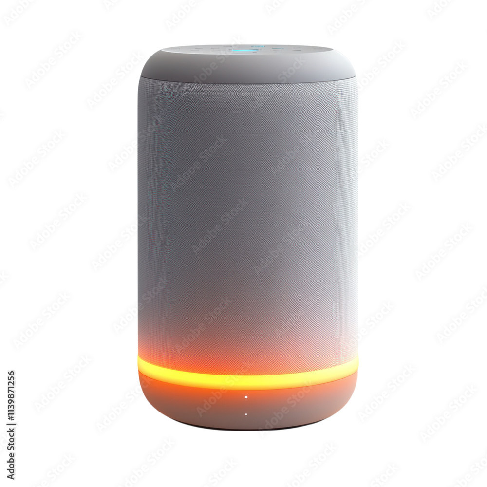 Smart speaker functionality home electronic device modern environment close-up view innovative technology for everyday life Smart speaker functionality home electronic device modern environment close-up view innovative technology for everyday life
