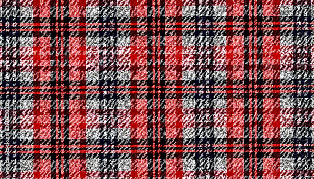 Fototapeta premium PNG ULTRA HD 8K Plaid Check Pattern – Seamless Fabric Texture with Tartan Textile Print, Vibrant Color Combinations, Ideal for Backgrounds and Design