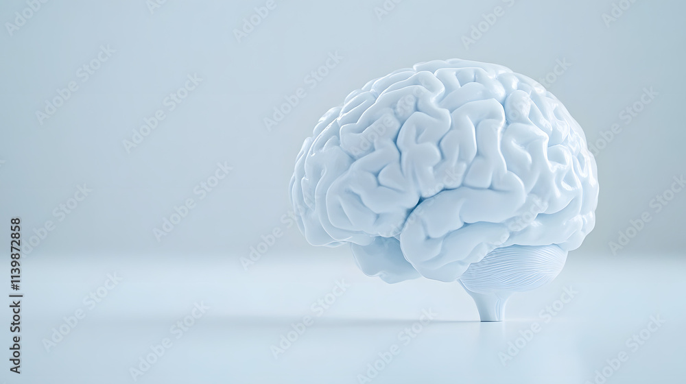 A close-up of an anatomical model of a brain with visible neural pathways, representing the complexity of the human brain, showcasing its intricate structure and the foundation of human cognition and A close-up of an anatomical model of a brain with visible neural pathways, representing the complexity of the human brain, showcasing its intricate structure and the foundation of human cognition and