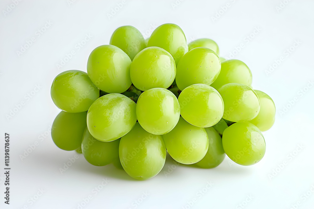 Green Grapes Cluster, Fresh Juicy Fruit Bunch, Sweet and Refreshing Summer Treat, Delightful Natural Goodness. Green Grapes Cluster, Fresh Juicy Fruit Bunch, Sweet and Refreshing Summer Treat, Delightful Natural Goodness.