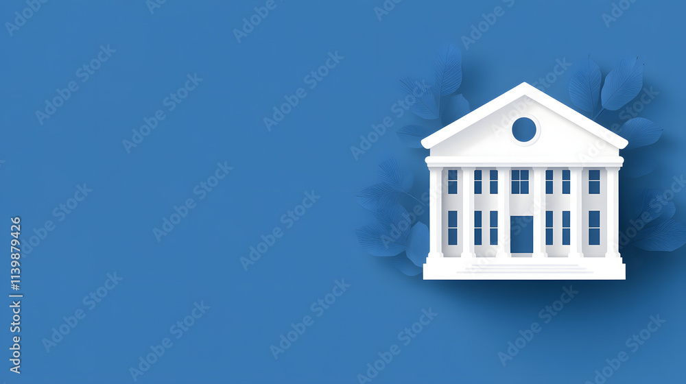 A simple vector icon depicting an old university building, symbolizing education, tradition, and academic heritage, with a classic architectural design that evokes a sense of history and intellectual A simple vector icon depicting an old university building, symbolizing education, tradition, and academic heritage, with a classic architectural design that evokes a sense of history and intellectual