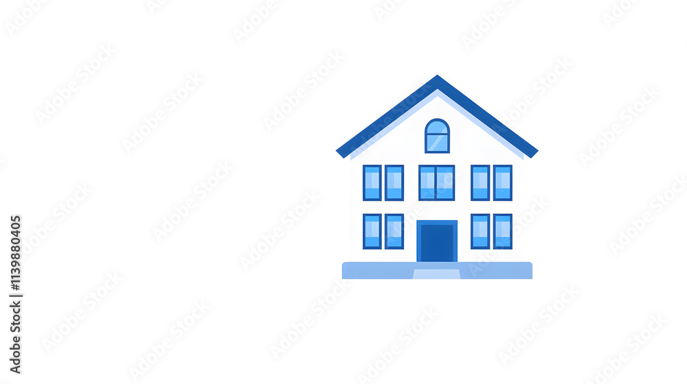 A simple vector icon depicting an old university building, symbolizing education, tradition, and academic heritage, with a classic architectural design that evokes a sense of history and intellectual A simple vector icon depicting an old university building, symbolizing education, tradition, and academic heritage, with a classic architectural design that evokes a sense of history and intellectual