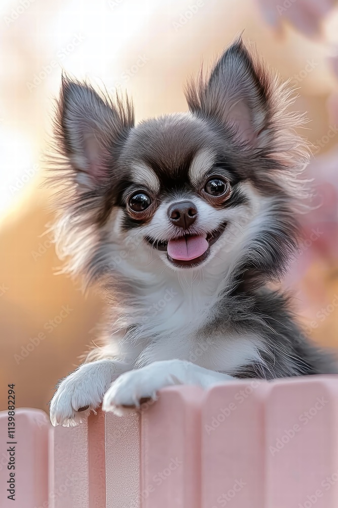 Cute Chihuahua with Bright Eyes and Happy Expression Outdoors Cute Chihuahua with Bright Eyes and Happy Expression Outdoors