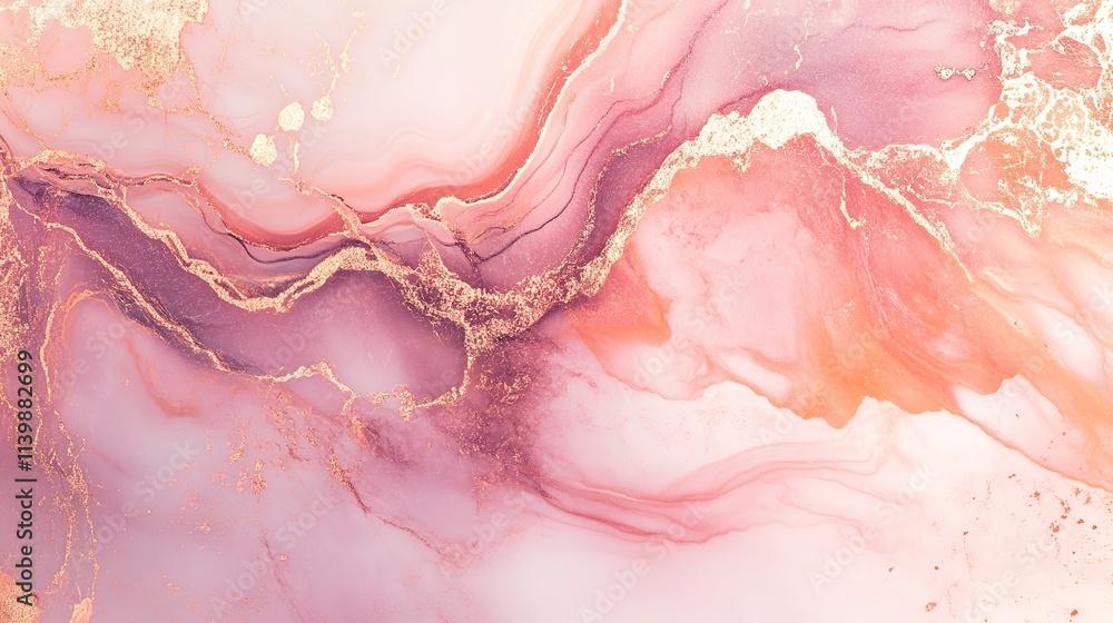 Abstract pink and gold marble texture, elegant swirls and veins. Abstract pink and gold marble texture, elegant swirls and veins.