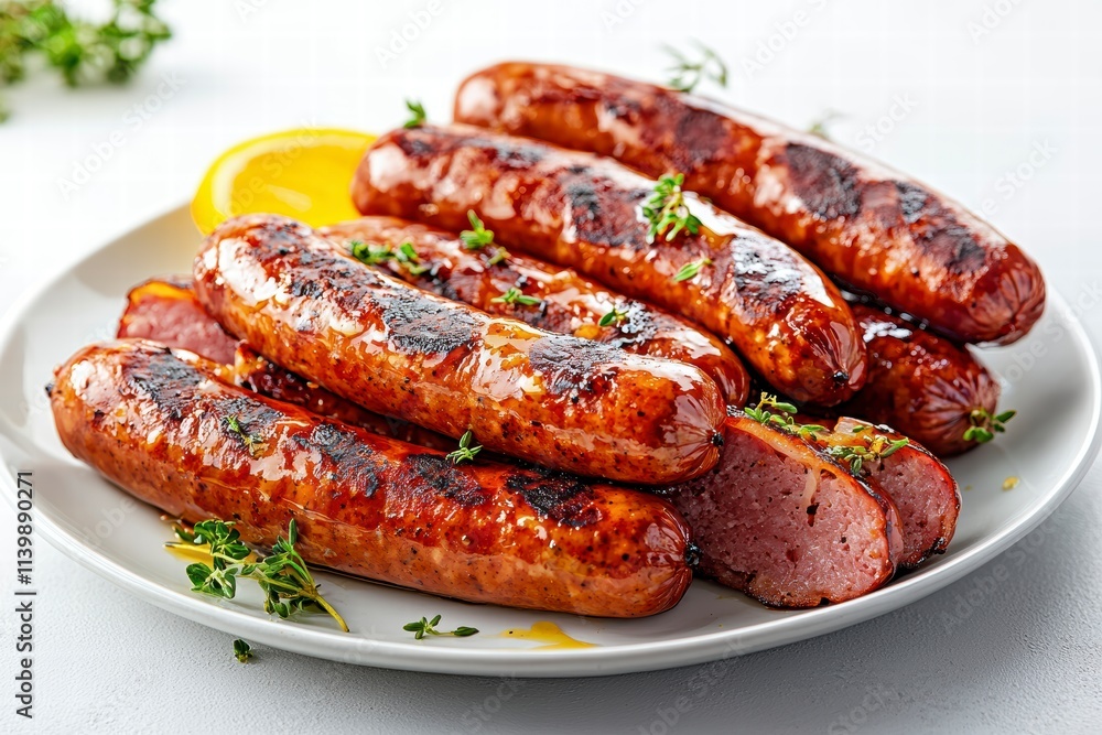 Grilled Sausages with Thyme and Orange Grilled Sausages with Thyme and Orange
