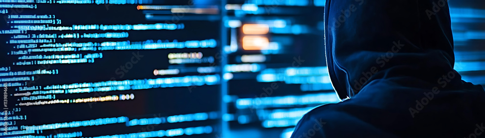 Fototapeta premium Illegal software downloading a dynamic visualization of pirated virus attacks in cybersecurity