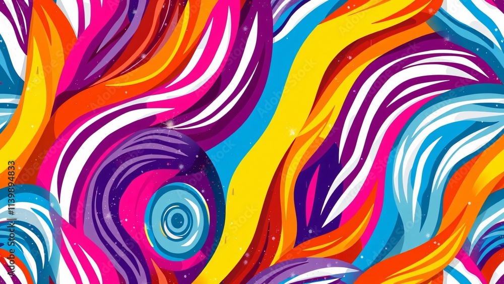 Multicolor Zebra Print in Vibrant Style: Bold and Striking Pattern for Creative and Fashion Design Themes Multicolor Zebra Print in Vibrant Style: Bold and Striking Pattern for Creative and Fashion Design Themes