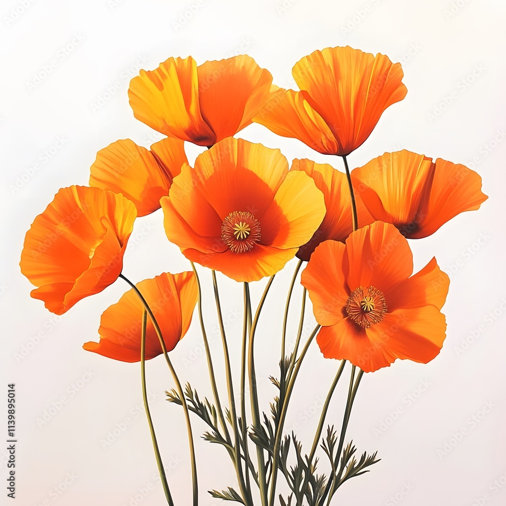 Obraz premium Vibrant Orange Poppies