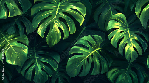 green leaves background