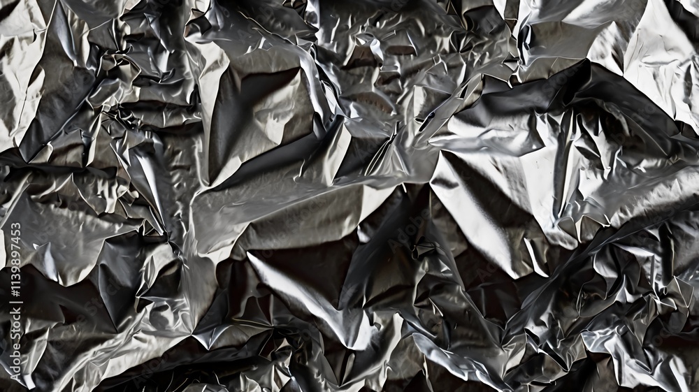 Processed collage of shiny metal silver gray foil crumpled packaging material texture background Processed collage of shiny metal silver gray foil crumpled packaging material texture background