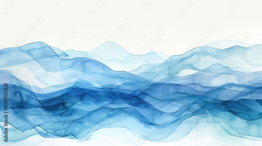 Abstract blue smoke on white background. 3d rendering. Computer digital drawing. Abstract blue smoke on white background. 3d rendering. Computer digital drawing.