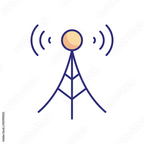 Communication Tower vector icon