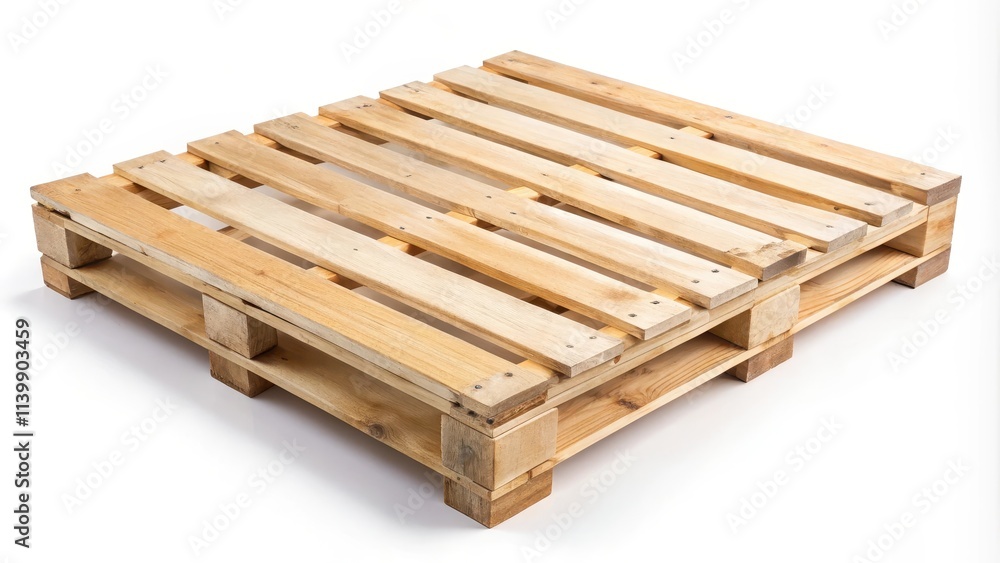 Wooden pallet isolated on white background, wood, pallet, Europe, transport, logistics, industry, supply chain Wooden pallet isolated on white background, wood, pallet, Europe, transport, logistics, industry, supply chain