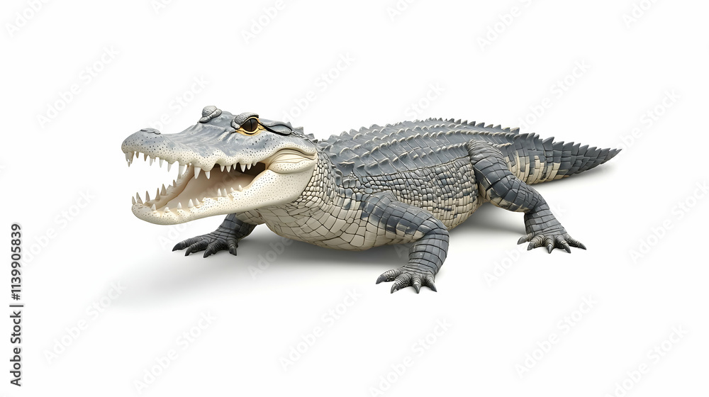 Fototapeta premium 3D Alligator Illustration