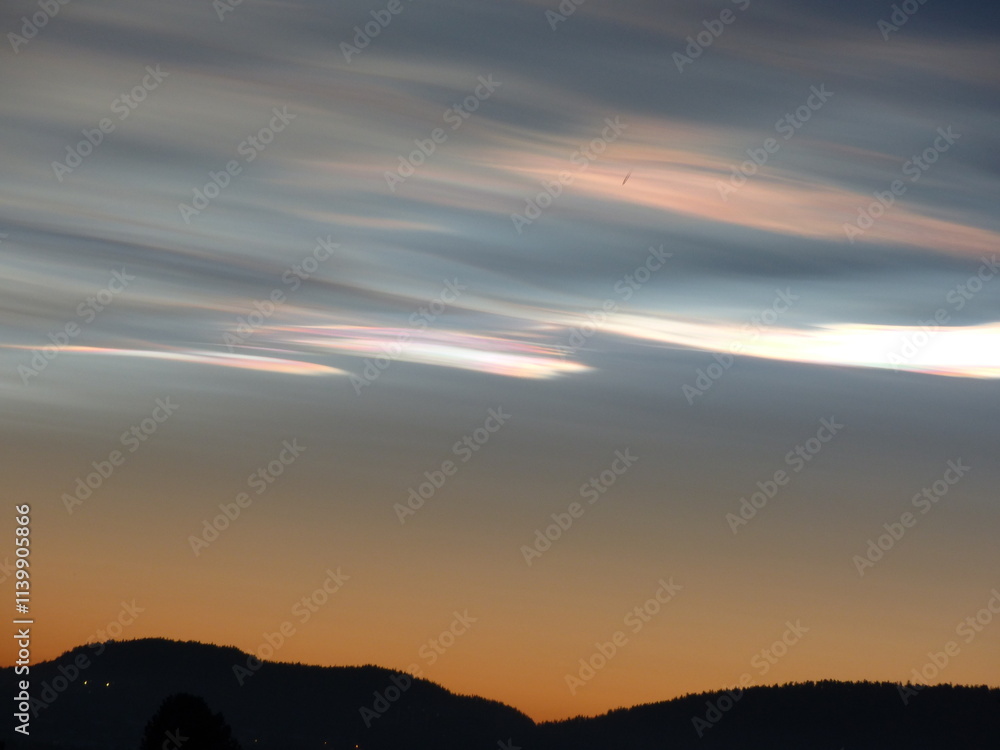 Obraz premium sunset in the mountains