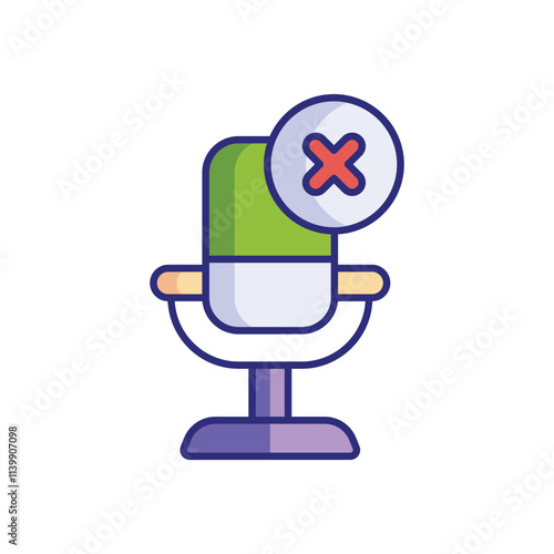 Mute vector icon