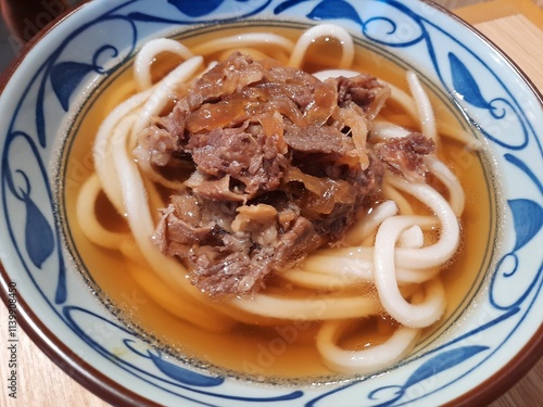 Japanese style beef udon