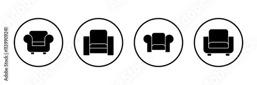 Sofa icon vector isolated on white background. sofa icon illustration. furniture