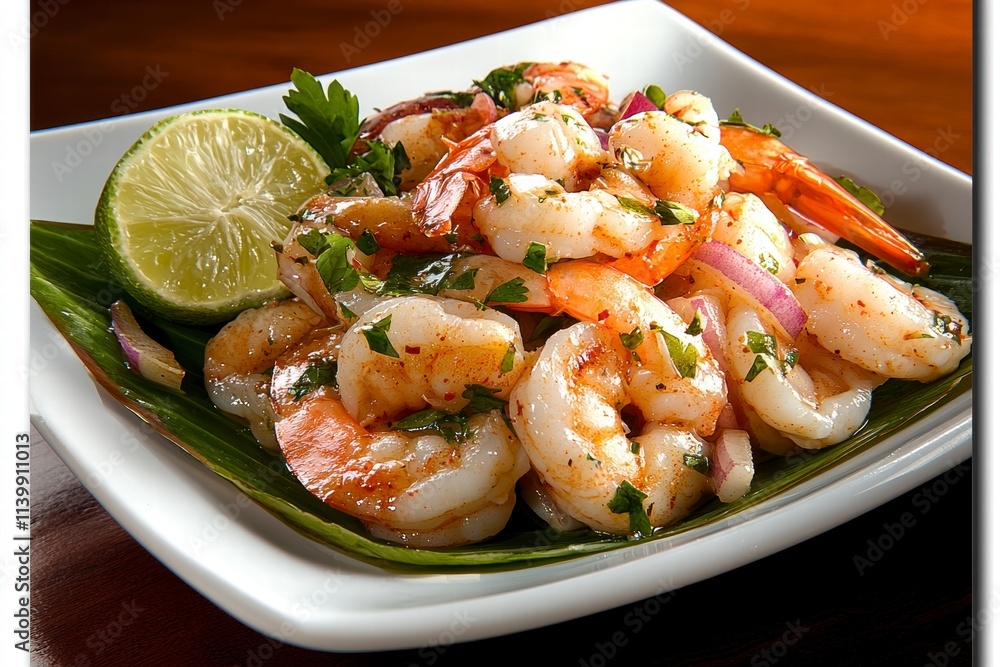 Spicy Shrimp Salad with Lime and Parsley Spicy Shrimp Salad with Lime and Parsley