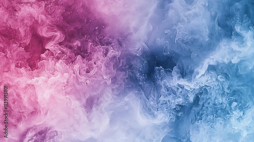 Vibrant artistic background of pink and purple clouds with soft swirling textures creating a dreamy atmosphere.