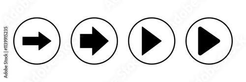 Arrow icon vector isolated on white background. Arrow symbol. Arrow vector icon