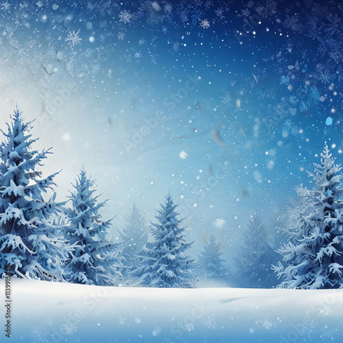 Wallpaper Mural Abstract winter backgrounds featuring frosty textures, icy blue hues, soft snowflakes, and shimmering gradients, evoking a serene, chilly, and magical winter atmosphere.Generated With AI Image. Torontodigital.ca