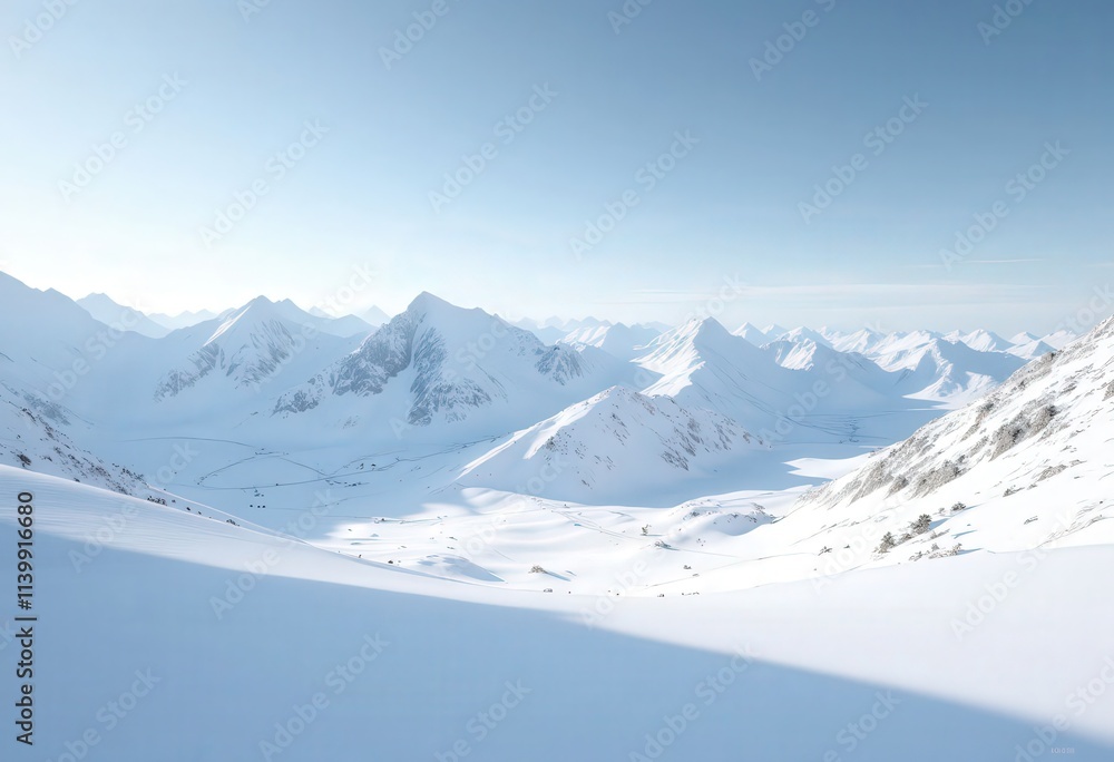 Snowy Mountain Range Panorama
Snowy Mountain Range Panorama