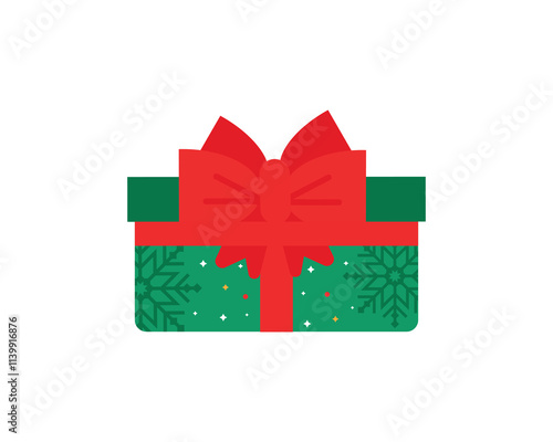 Christmas gifts, New Year presents, gift boxes with ribbons, vector illustration in flat style