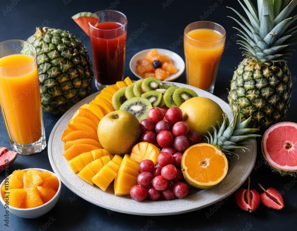fruits on a table fruits on a table