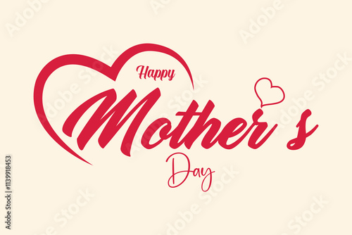 Happy Mother’s Day calligraphy Lettering style.