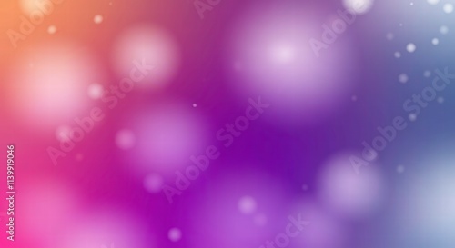 Cosmic Dream: Abstract Purple, Pink, and Orange Bokeh Background 