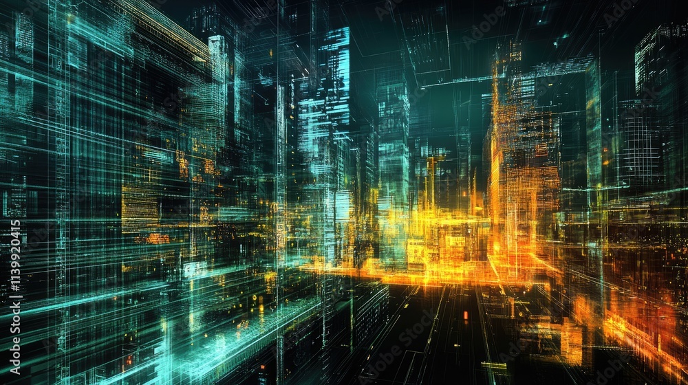 Futuristic Cityscape Digital Art Abstract Metropolis Futuristic Cityscape Digital Art Abstract Metropolis