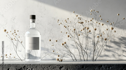 beverage bottle mockup