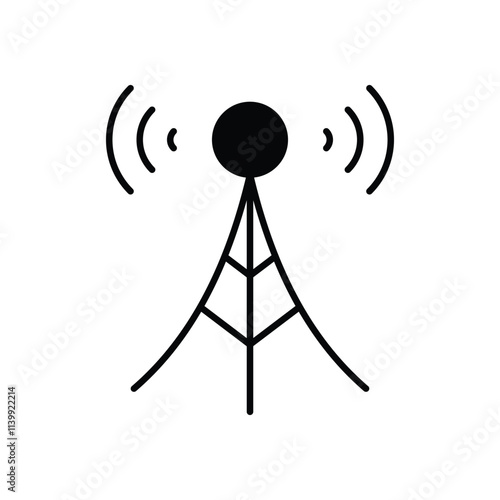 Communication Tower vector icon