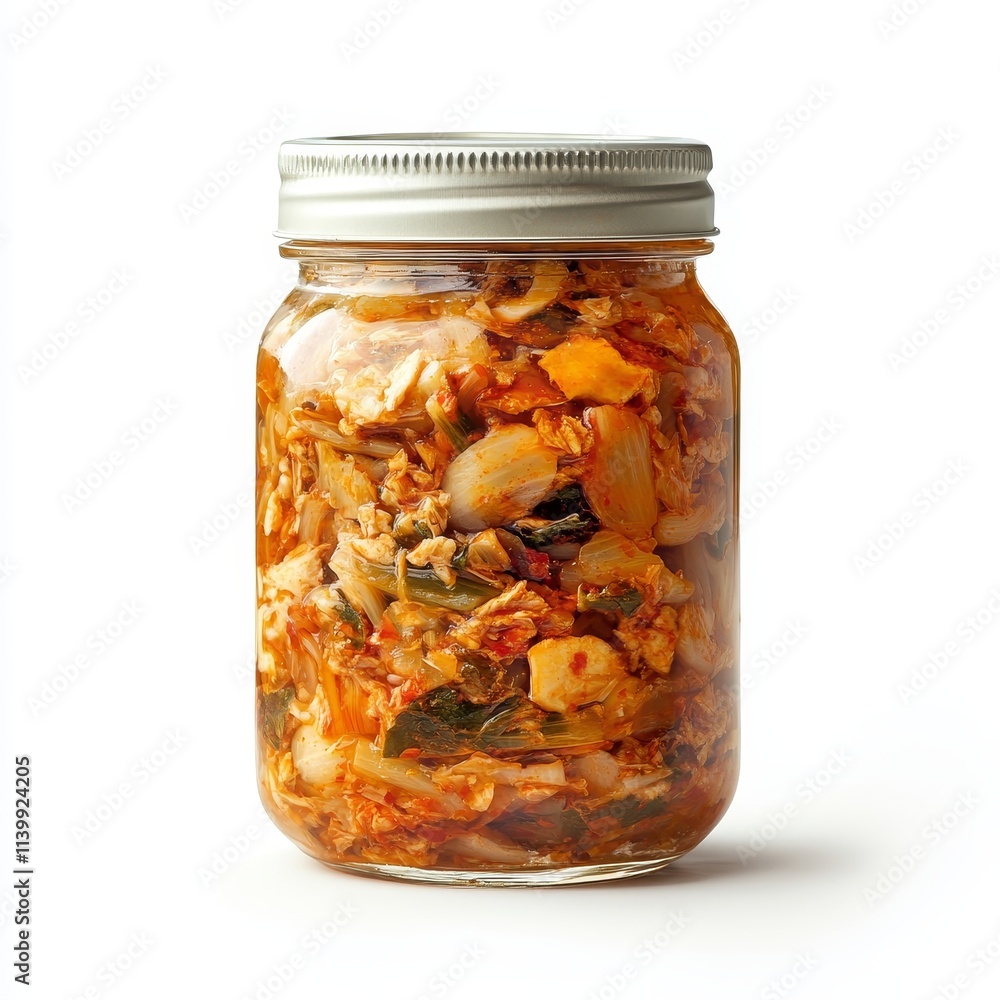 Kimchi isolated on white background Kimchi isolated on white background