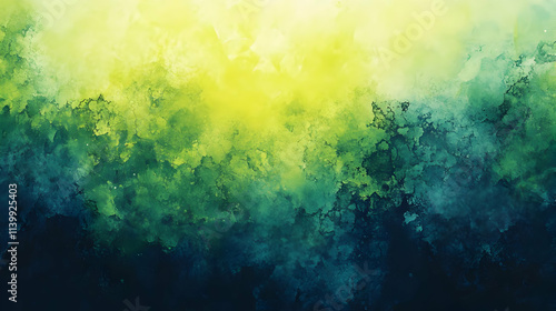Abstract Green Watercolor Background