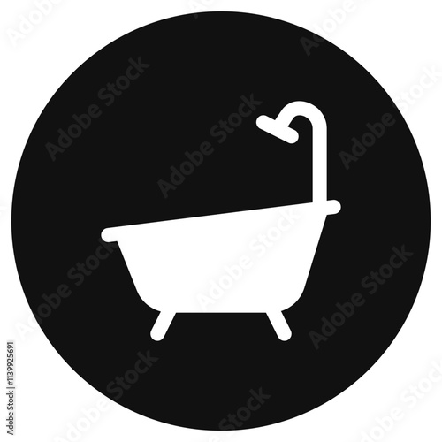 Editable bath tub, bathroom vector icon. Part of a big icon set family. Perfect for web and app interfaces, presentations, infographics, etc