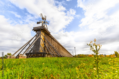 Beautiful Landscape of Graduation Tower (Teznia) in Ciechocinek, Poland photo