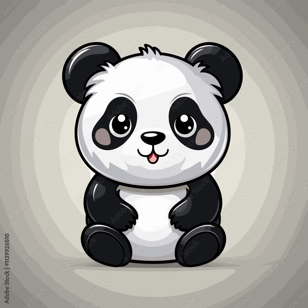 Panda cute vector illustration Panda cute vector illustration