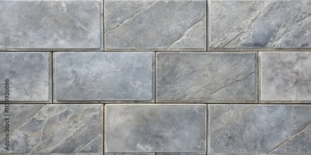 Naklejka premium Closeup of gray outdoor stone tiles, gray, outdoor, stone, tiles, closeup, texture, natural, pattern, background, architecture